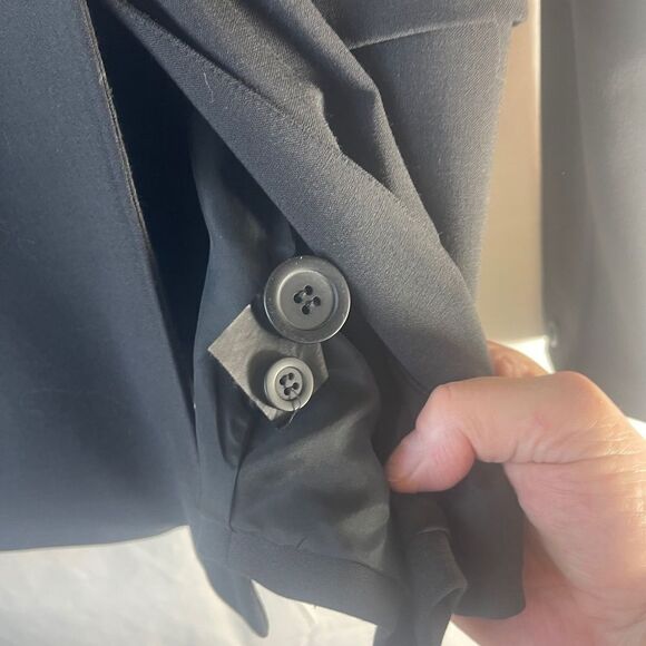 Talula Babaton Stretch Black Wool Blend Blazer Sz M - Picture 3 of 6